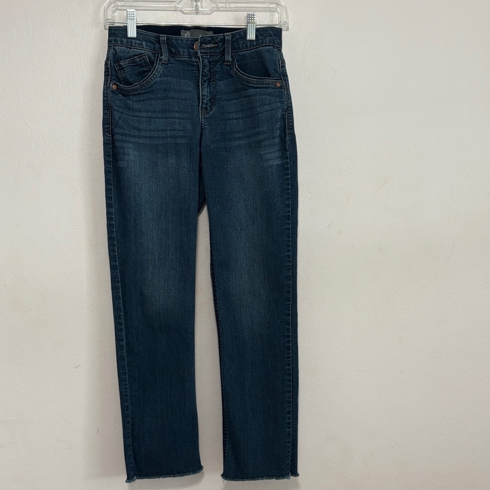 Democracy Dark Blue Straight Leg Jeans